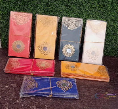 Wedding Gift Envelopes pack of 10 pcs with Coin Money Cash Gift Cover Shagun Birthday Marriage, Baby Shower, Anniversary, Money Envelope Lifafa Envelope Multicolor Premium Envelope (10 Pcs Set) - infinityexculsivestore.com