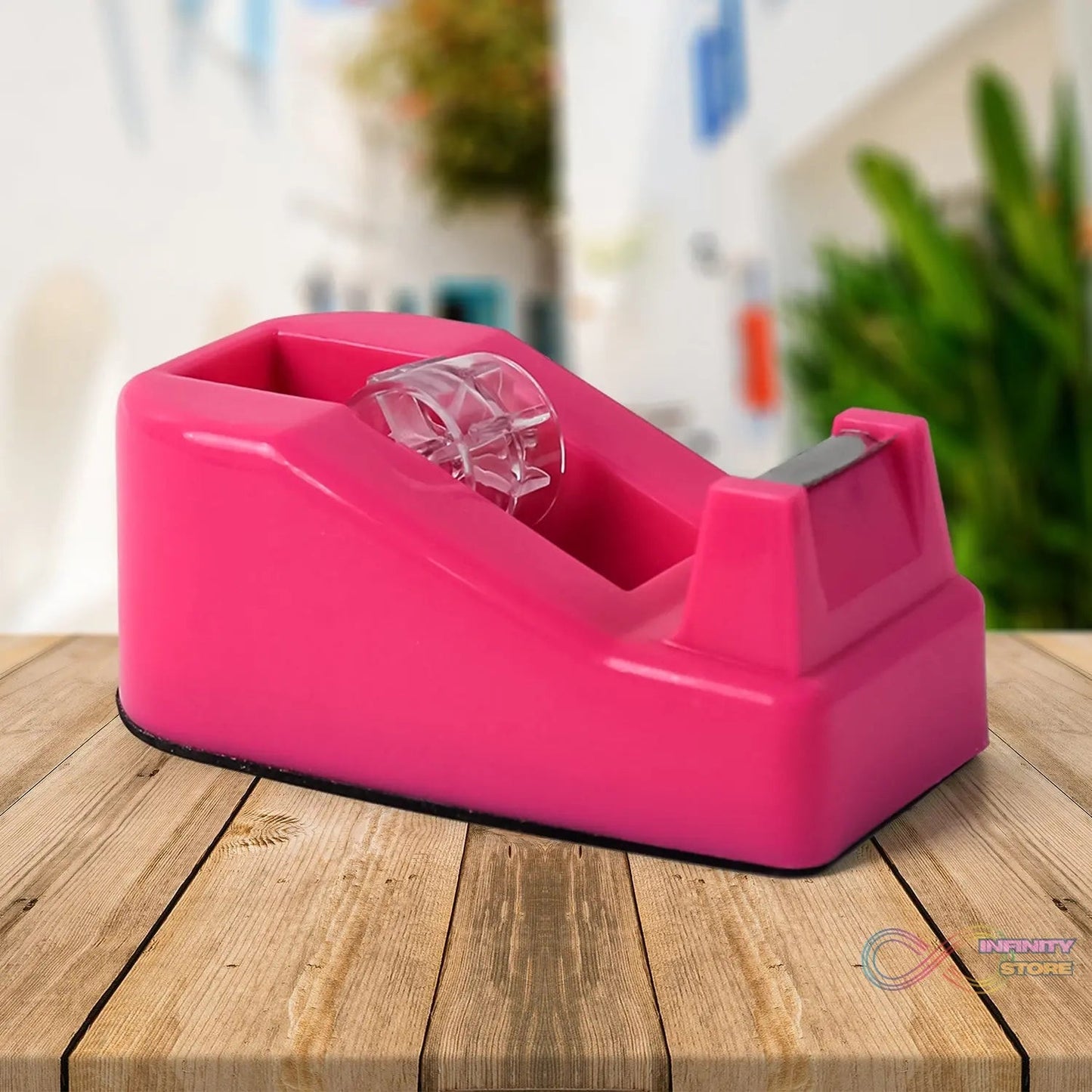 Plastic Tape Dispenser Cutter for Home Office use (1 pc) - infinityexculsivestore.com
