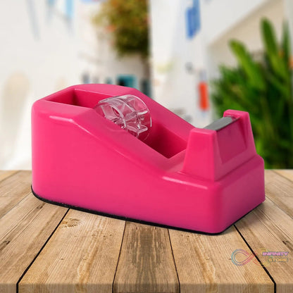 Plastic Tape Dispenser Cutter for Home Office use (1 pc) - infinityexculsivestore.com
