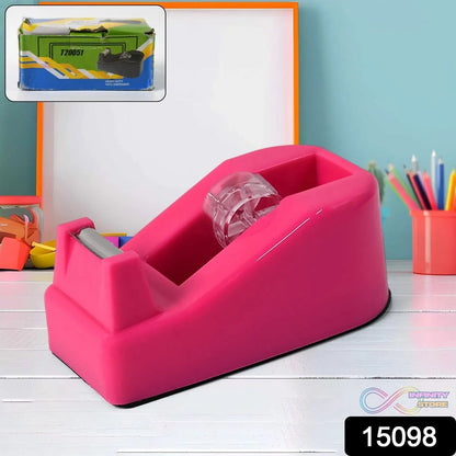 Plastic Tape Dispenser Cutter for Home Office use (1 pc) - infinityexculsivestore.com