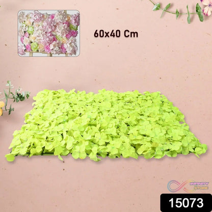 Plastic Wall Artificial Flowers Plant Base (60×40 CM / 1 Pc) - infinityexculsivestore.com
