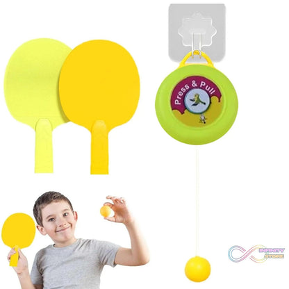 Portable Indoor Hanging Table Tennis with Three Ball, Table Tennis Self Training Set - infinityexculsivestore.com
