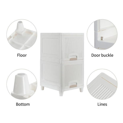 Multipurpose Storage Cabinet, Storage Solutions plastic drawers || Multi Layer Wardrobe Storage Drawers || Foldable Multipurpose Drawer Units For Kitchen, Bathroom, Bedroom, Cloth (2 Layer) - infinityexculsivestore.com