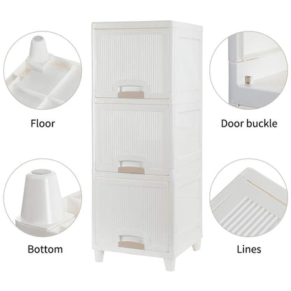 Multipurpose Storage Cabinet, Storage Solutions plastic drawers || Multi Layer Wardrobe Storage Drawers || Foldable Multipurpose Drawer Units For Kitchen, Bathroom, Bedroom, Cloth (3 Layer) - infinityexculsivestore.com