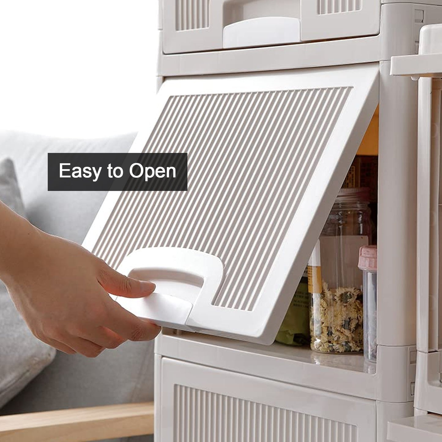 Multipurpose Storage Cabinet, Storage Solutions plastic drawers || Multi Layer Wardrobe Storage Drawers || Foldable Multipurpose Drawer Units For Kitchen, Bathroom, Bedroom, Cloth (4 Layer) - infinityexculsivestore.com