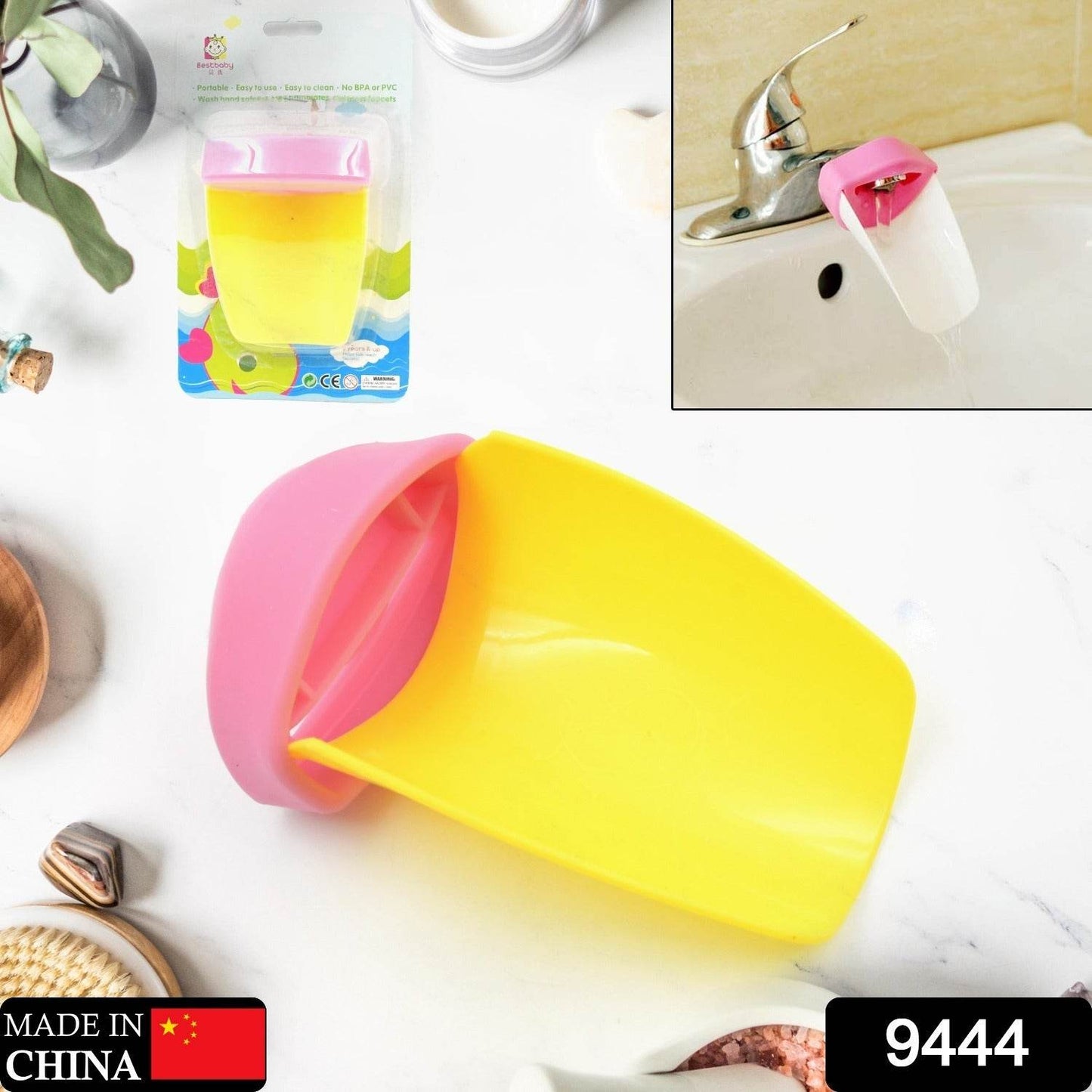 Faucet Extender | Easy Use for Hand Washing for Kids, Toddlers, Babies and Children | Silicone Sink Handle Extender | Fun Hand-Washing Solution | Cute Duck Mouth Design Wash Helper Bathroom Sink for Babies and Children (1 Pc) - infinityexculsivestore.com
