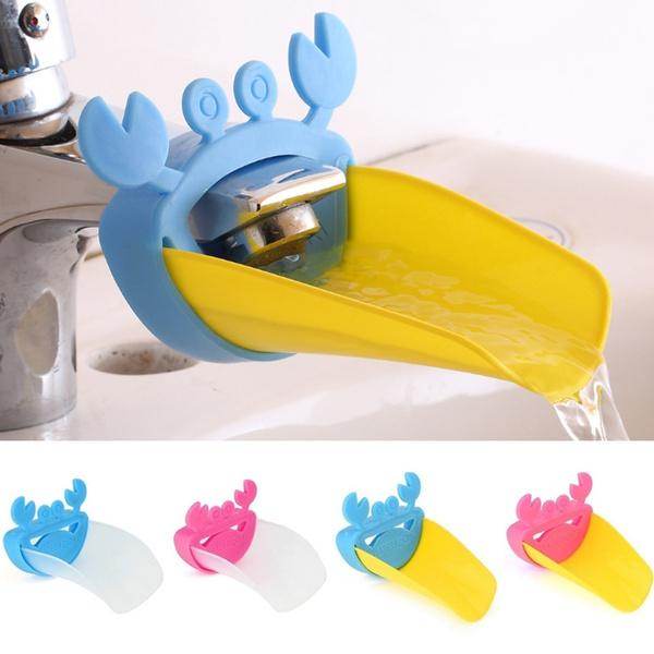 Faucet Extender | Easy Use for Hand Washing for Kids, Toddlers, Babies and Children | Silicone Sink Handle Extender | Fun Hand-Washing Solution | Cute Duck Mouth Design Wash Helper Bathroom Sink for Babies and Children (1 Pc) - infinityexculsivestore.com