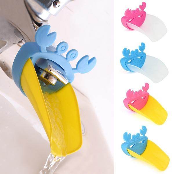 Faucet Extender | Easy Use for Hand Washing for Kids, Toddlers, Babies and Children | Silicone Sink Handle Extender | Fun Hand-Washing Solution | Cute Duck Mouth Design Wash Helper Bathroom Sink for Babies and Children (1 Pc) - infinityexculsivestore.com