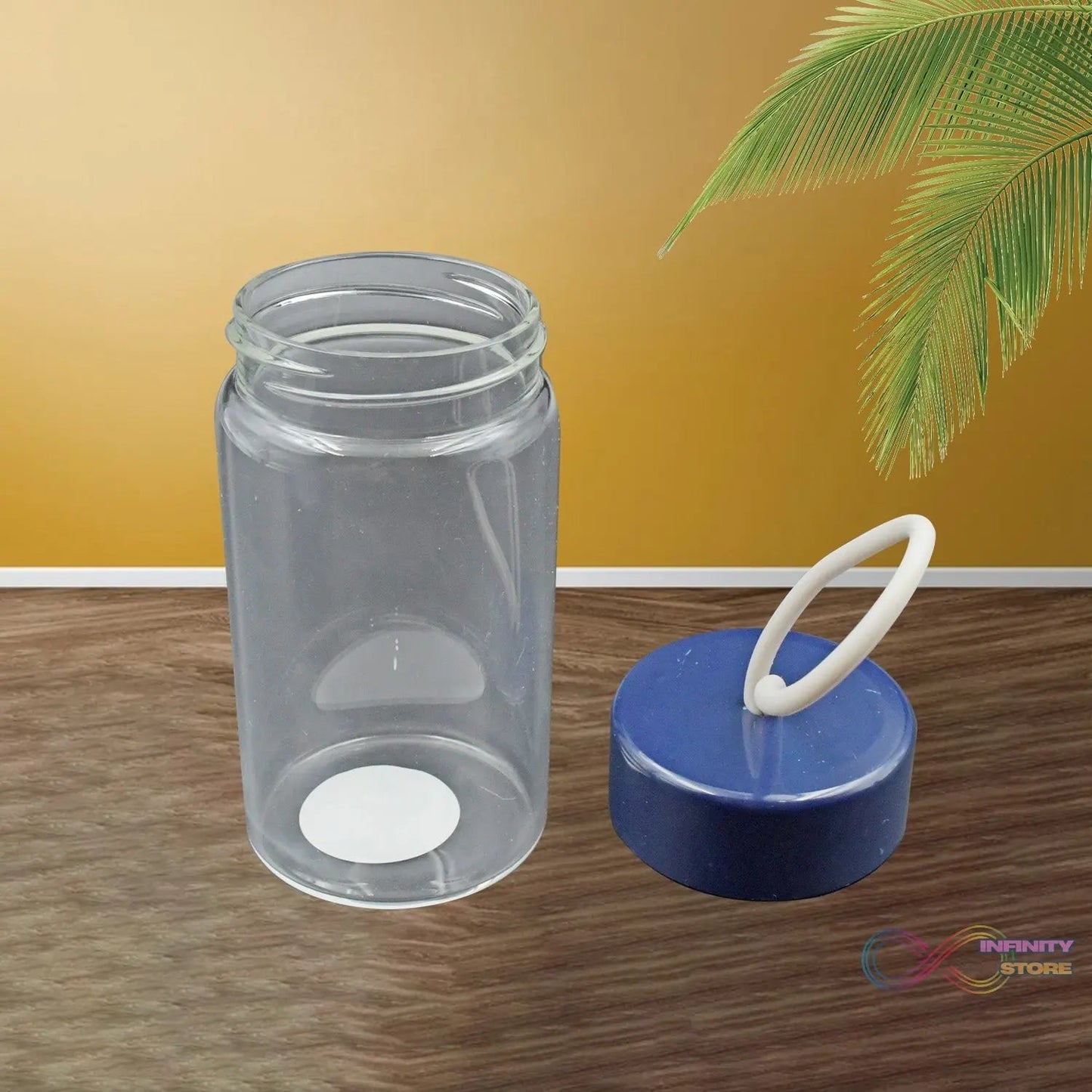 Outdoor Sport Glass water bottle 350ml leak proof BPA - free for travel cold and hot water glass water bottle with daily water intake for gym and children, Home, Travel, Office Use - infinityexculsivestore.com