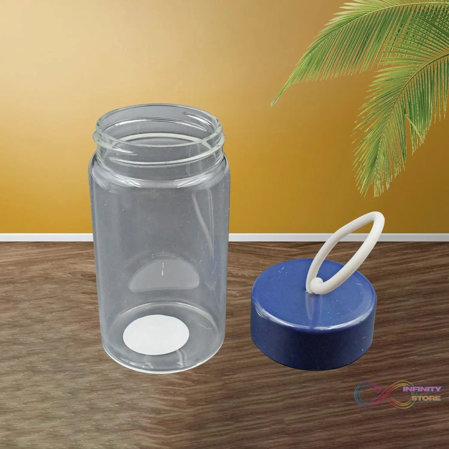 Outdoor Sport Glass water bottle 350ml leak proof BPA - free for travel cold and hot water glass water bottle with daily water intake for gym and children, Home, Travel, Office Use - infinityexculsivestore.com