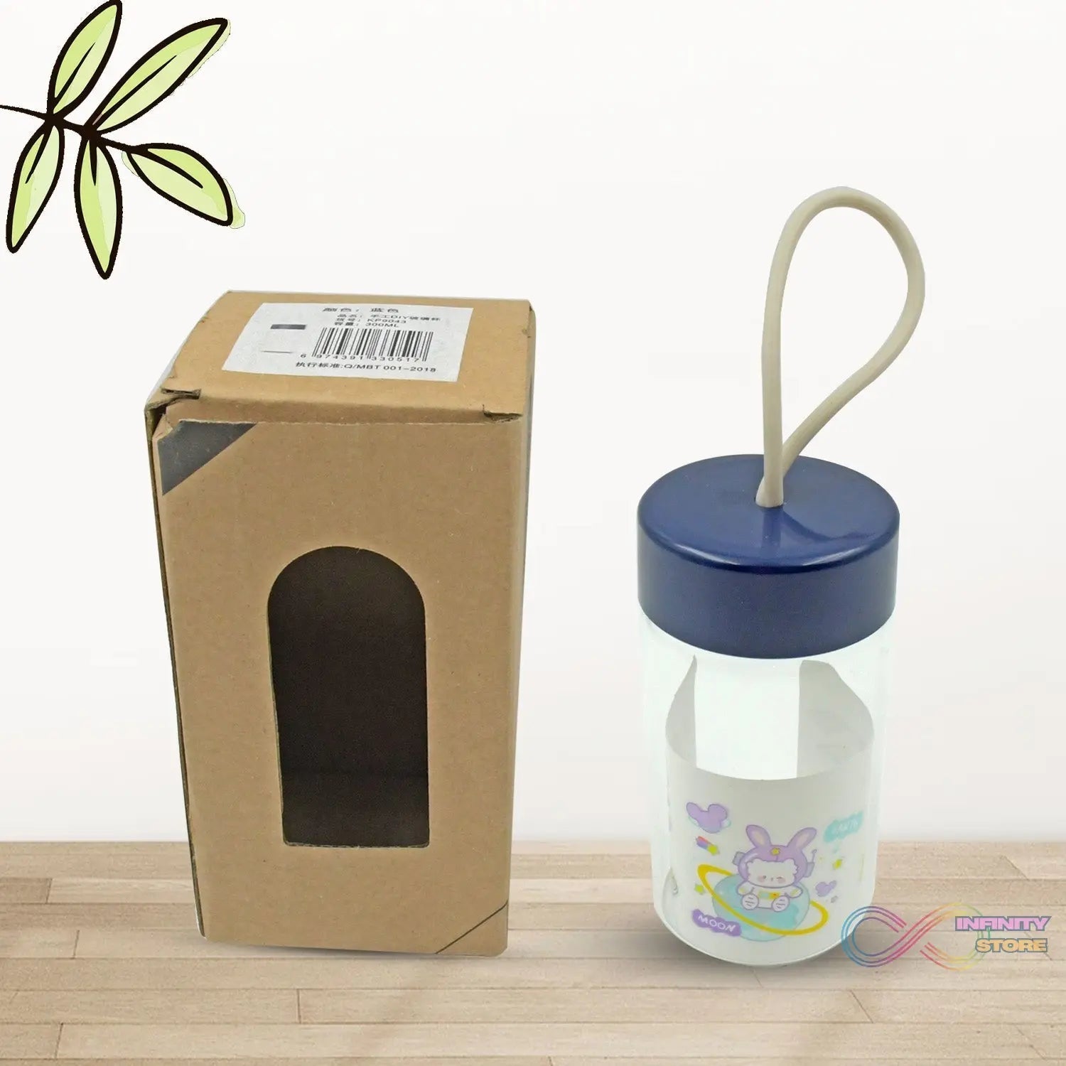 Outdoor Sport Glass water bottle 350ml leak proof BPA - free for travel cold and hot water glass water bottle with daily water intake for gym and children, Home, Travel, Office Use - infinityexculsivestore.com