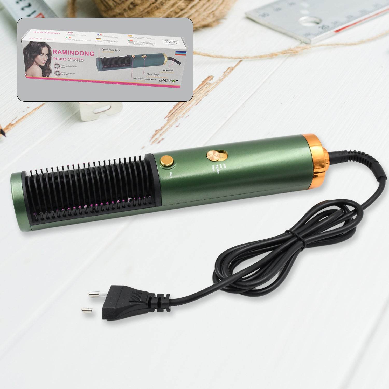 Hair Straightener Comb, Anti Scald Hot Comb Negative Ion Hair Straightener Brush Straightener 3 Gear Constant Temperature for Quick and Professional Hair Salon at Home (1200w) - infinityexculsivestore.com