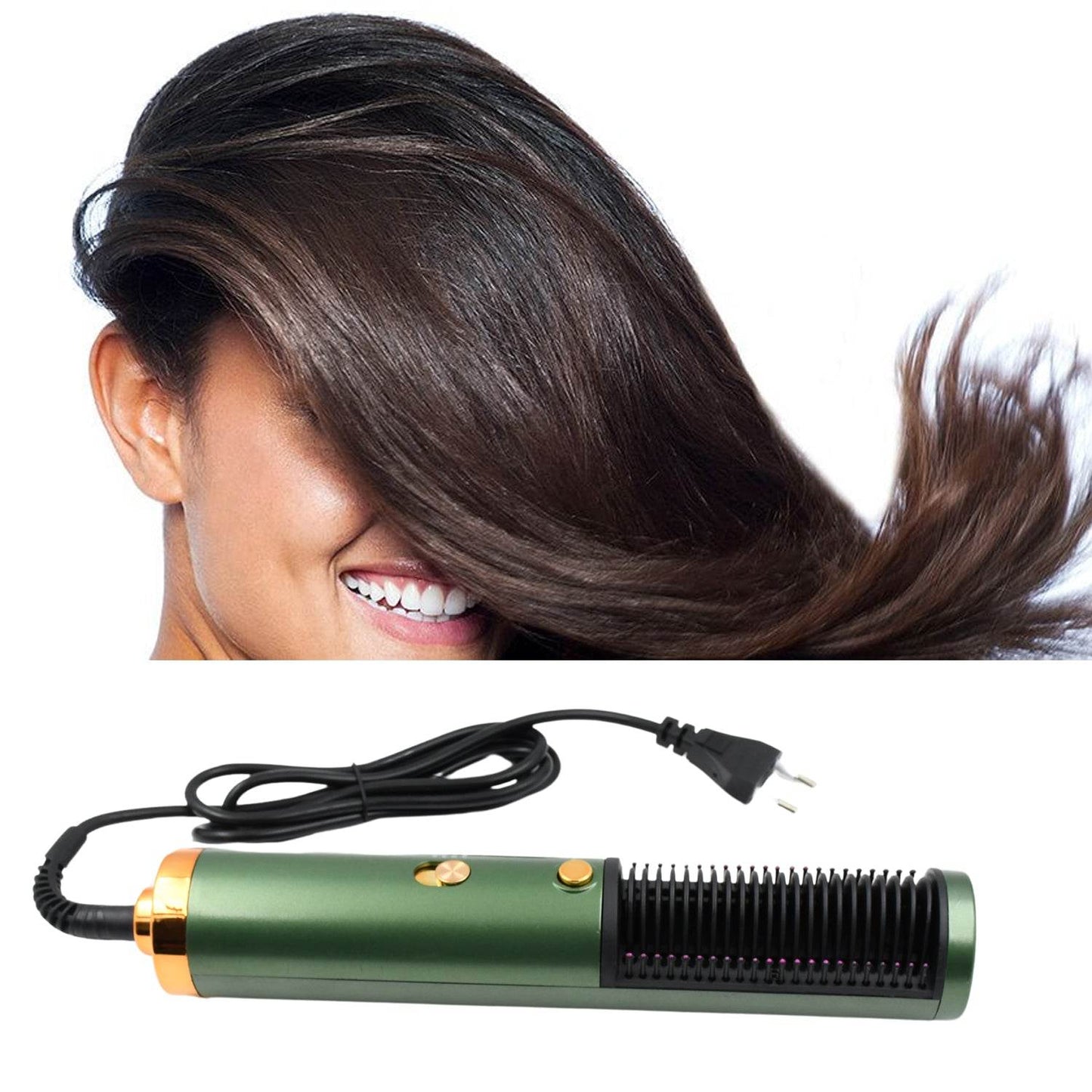 Hair Straightener Comb, Anti Scald Hot Comb Negative Ion Hair Straightener Brush Straightener 3 Gear Constant Temperature for Quick and Professional Hair Salon at Home (1200w) - infinityexculsivestore.com