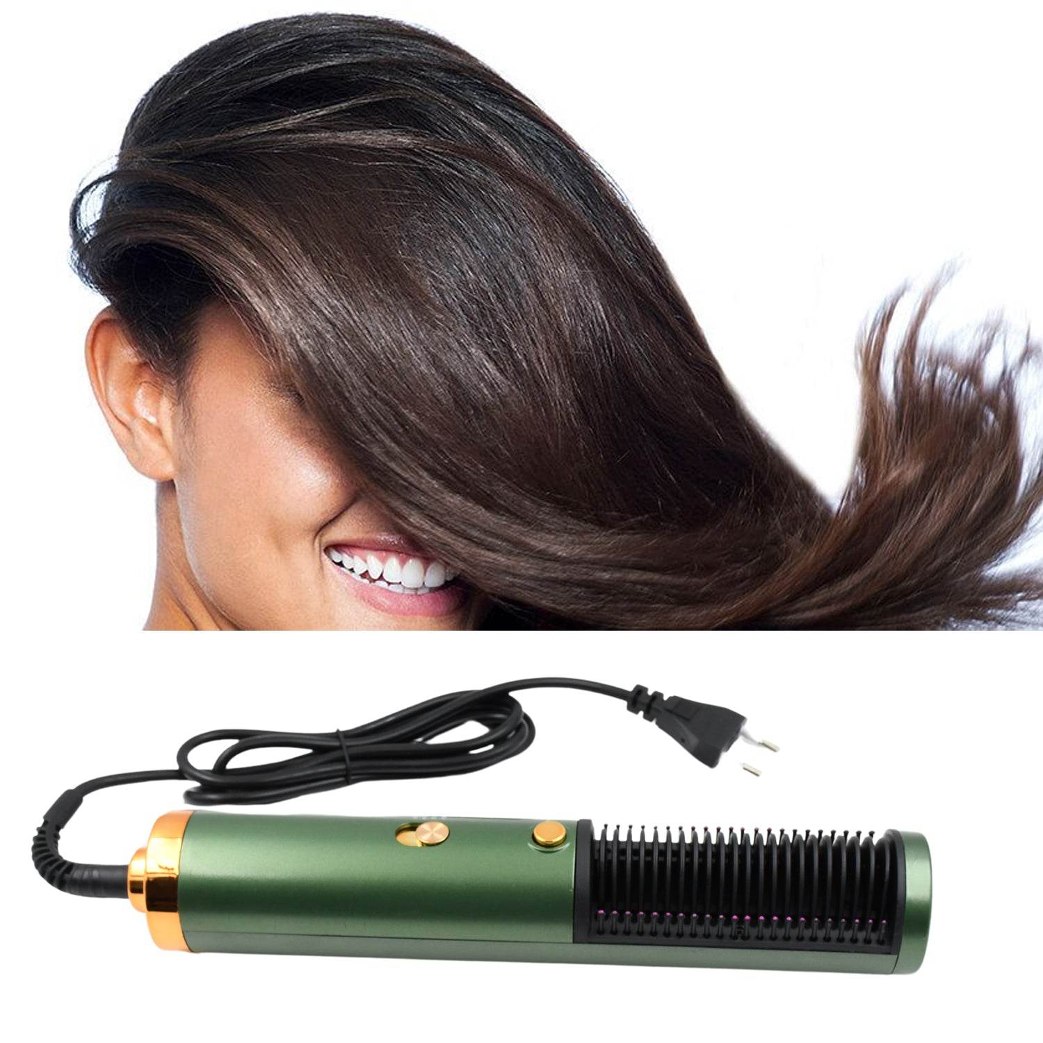 Hair Straightener Comb, Anti Scald Hot Comb Negative Ion Hair Straightener Brush Straightener 3 Gear Constant Temperature for Quick and Professional Hair Salon at Home (1200w) - infinityexculsivestore.com