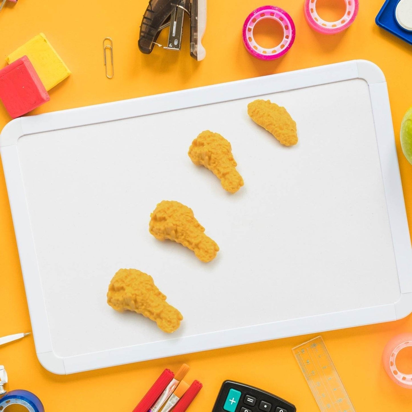 Cute Erasers, Pencil Eraser, Chicken Wings Chicken Legs Eraser Student School Supplies Gifts Chicken Rubber Drawing Small Eraser Office Accessory Fun Back to School Supplies Gifts Party Favor for Kids Adults Students (8 Pcs Set) - infinityexculsivestore.com