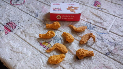 Cute Erasers, Pencil Eraser, Chicken Wings Chicken Legs Eraser Student School Supplies Gifts Chicken Rubber Drawing Small Eraser Office Accessory Fun Back to School Supplies Gifts Party Favor for Kids Adults Students (8 Pcs Set) - infinityexculsivestore.com