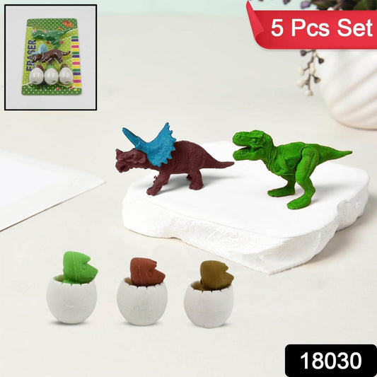 Dinosaur Shaped Erasers & Egg shape Eraser for Kids, Dinosaur Erasers Puzzle 3D Eraser, Mini Eraser Dinosaur Toys, Desk Pets for Students Classroom Prizes Class Rewards Party Favors (5 Pcs Set) - infinityexculsivestore.com