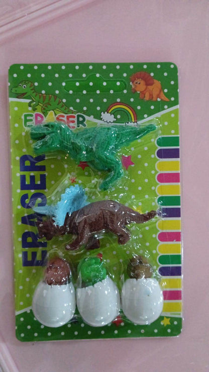 Dinosaur Shaped Erasers & Egg shape Eraser for Kids, Dinosaur Erasers Puzzle 3D Eraser, Mini Eraser Dinosaur Toys, Desk Pets for Students Classroom Prizes Class Rewards Party Favors (5 Pcs Set) - infinityexculsivestore.com