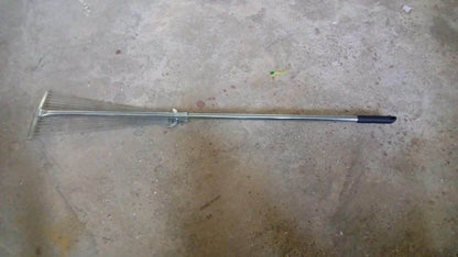 115-152 CM Rake for Gardening, Stainless Steel Telescopic Garden Rake for Quick Clean Up of Lawn and Yard, Adjustable Rake Claws Spacing Garden Broom with Long Handle for Clean Leaves (MOQ :- 12 pc) - infinityexculsivestore.com