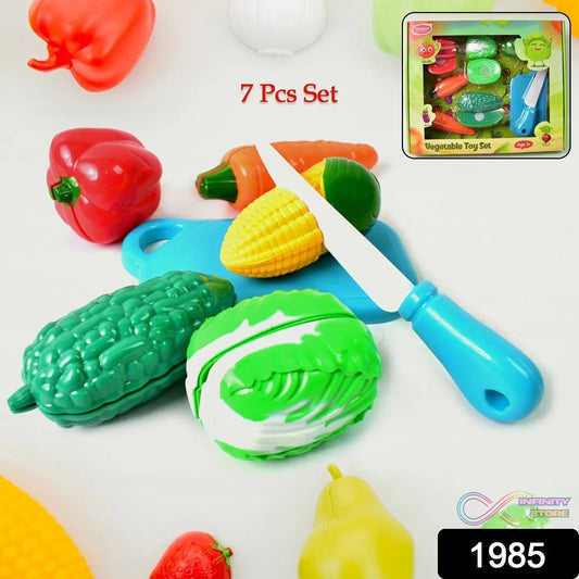 Realistic slice - able fruits and vegetables cut in 2 part play toy set - infinityexculsivestore.com