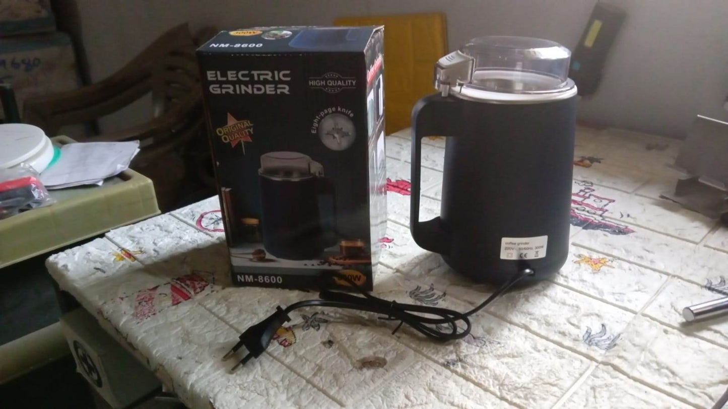 Electric Coffee Powder Grinding Machine, Stainless Steel Electric Spice Grinder Fine Powder, Multifunctional Powder Grinder for Kitchen, Coffee Grinder Machine for Home (300 Watt) - infinityexculsivestore.com