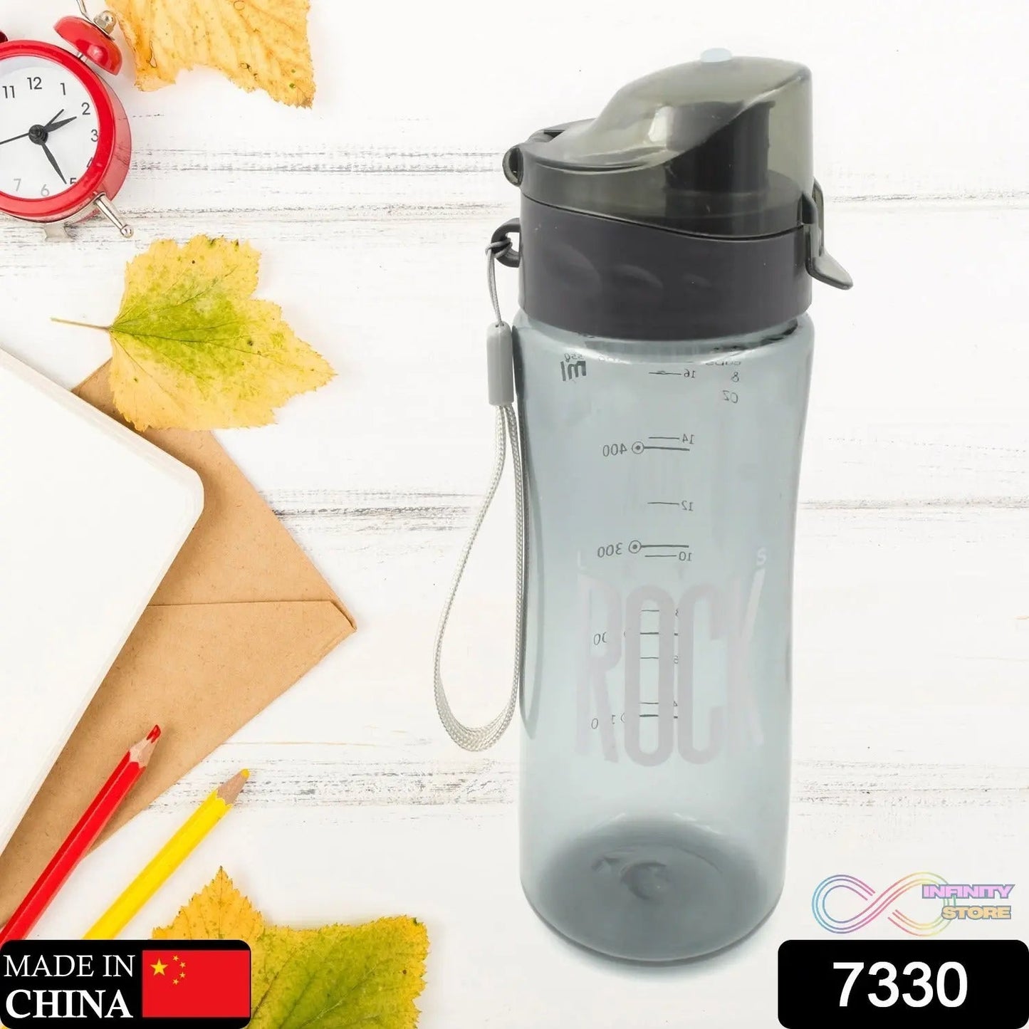 Plastic water bottle Outdoor Sport Bottle With Carry Case, leak proof BPA - free for travel cold and hot water Plastic water bottle with daily water intake for gym and children, Home, Travel, Office Use (1 pc ) - infinityexculsivestore.com