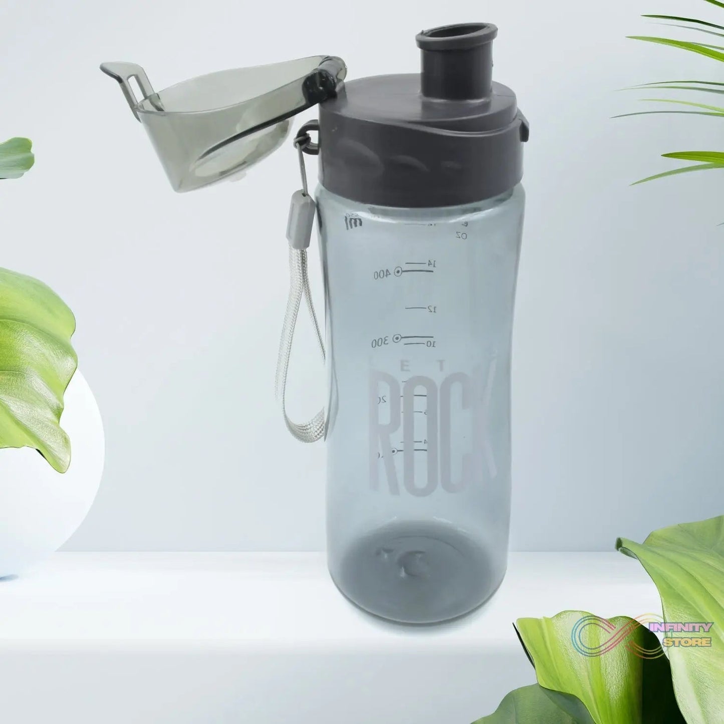 Plastic water bottle Outdoor Sport Bottle With Carry Case, leak proof BPA - free for travel cold and hot water Plastic water bottle with daily water intake for gym and children, Home, Travel, Office Use (1 pc ) - infinityexculsivestore.com