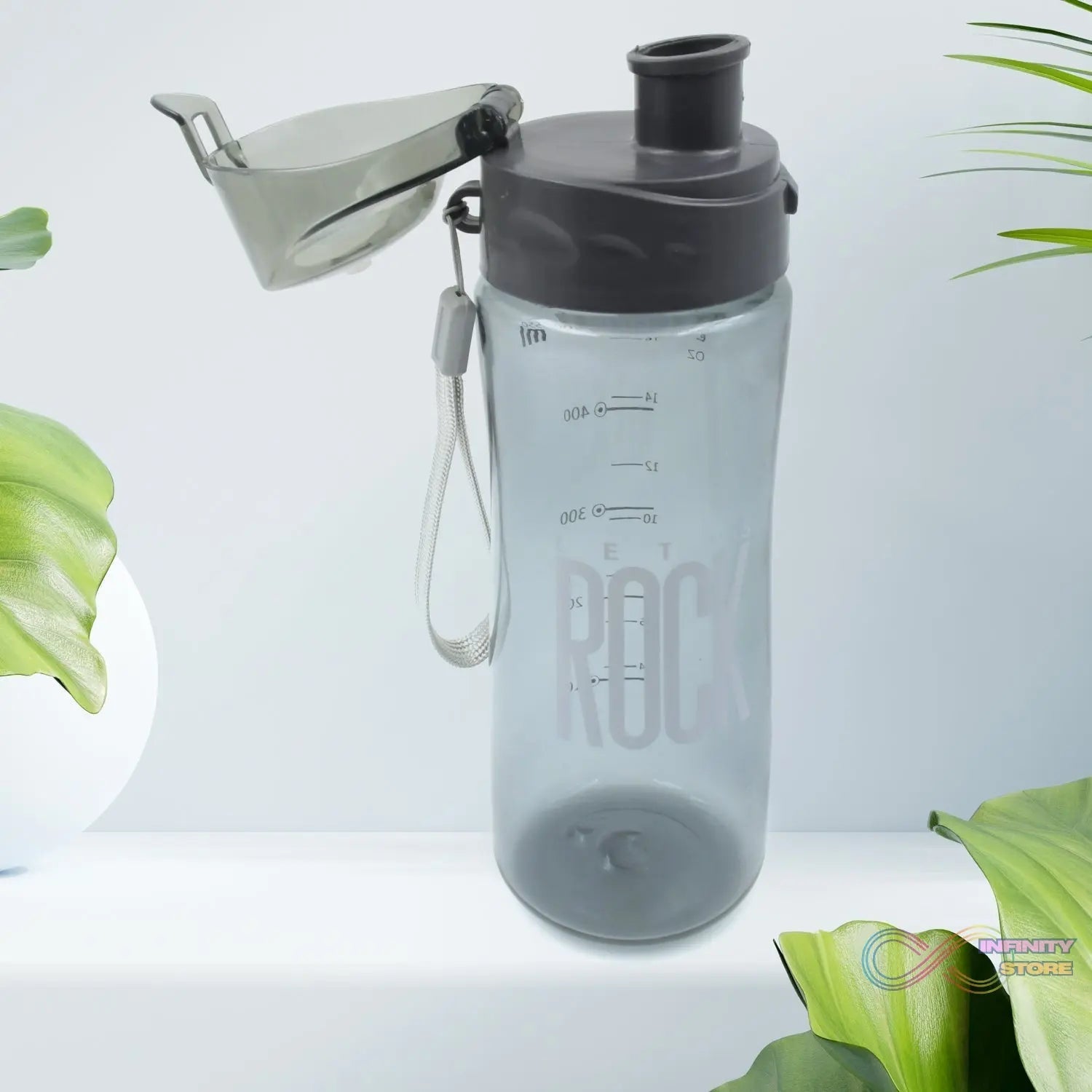 Plastic water bottle Outdoor Sport Bottle With Carry Case, leak proof BPA - free for travel cold and hot water Plastic water bottle with daily water intake for gym and children, Home, Travel, Office Use (1 pc ) - infinityexculsivestore.com