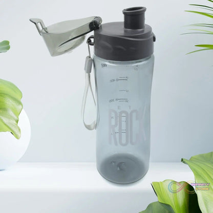 Plastic water bottle Outdoor Sport Bottle With Carry Case, leak proof BPA - free for travel cold and hot water Plastic water bottle with daily water intake for gym and children, Home, Travel, Office Use (1 pc ) - infinityexculsivestore.com
