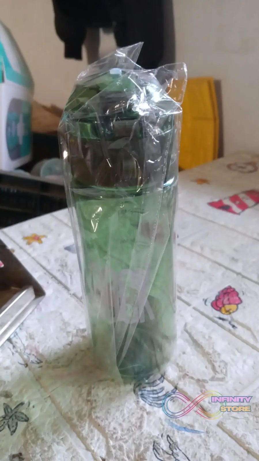 Plastic water bottle Outdoor Sport Bottle With Carry Case, leak proof BPA - free for travel cold and hot water Plastic water bottle with daily water intake for gym and children, Home, Travel, Office Use (1 pc ) - infinityexculsivestore.com