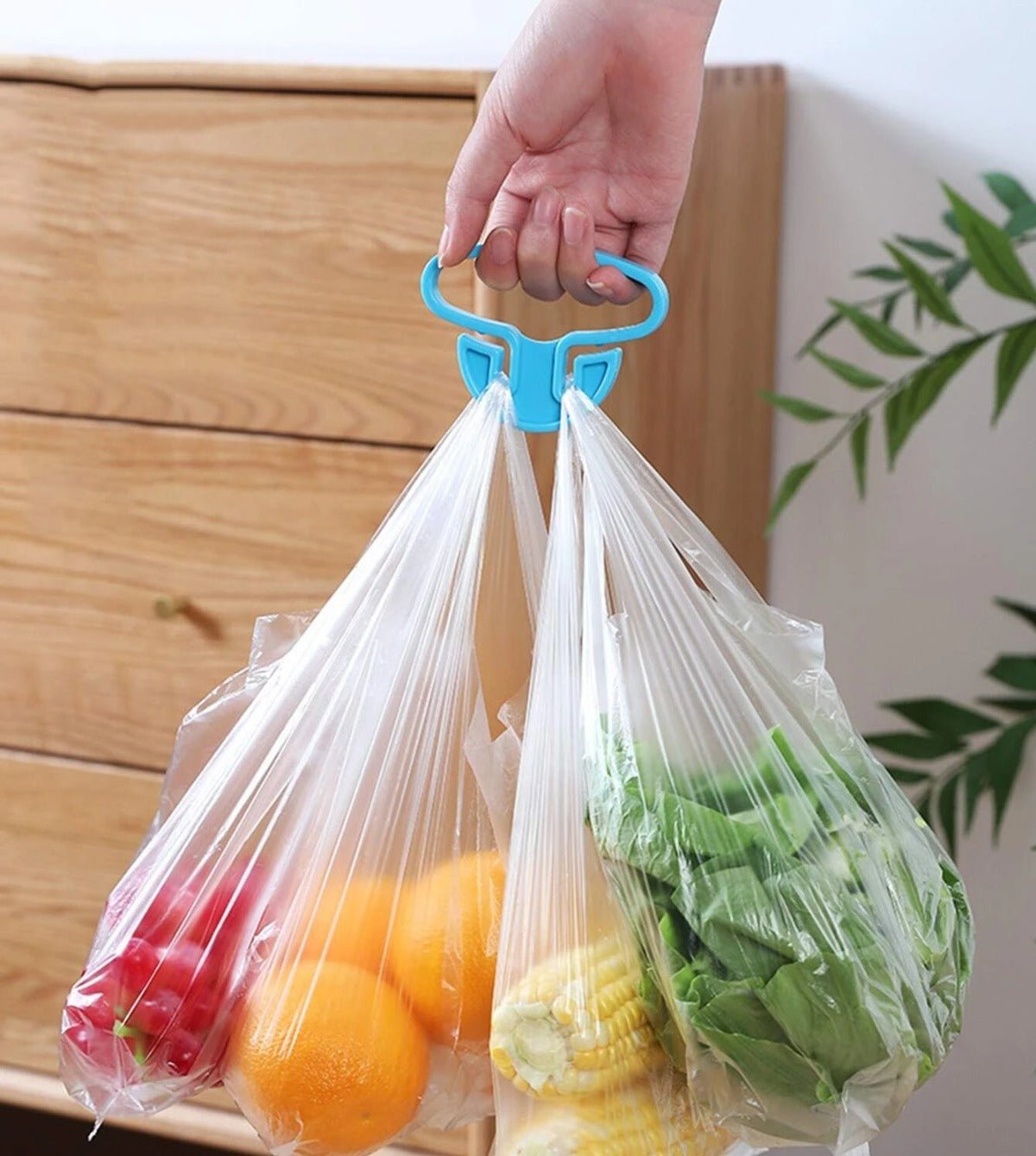 Portable Shopping Bag Handle Holder, Household Plastic Bag Hook Kitchen Supplies Carrier Holds Plastic Reusable Grocery Bags Holder Portable Bag Carrier, Multifunctional (2pc) - infinityexculsivestore.com