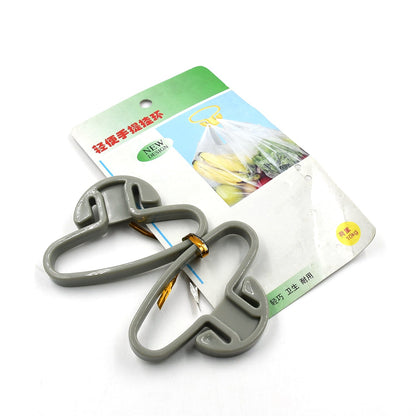 Portable Shopping Bag Handle Holder, Household Plastic Bag Hook Kitchen Supplies Carrier Holds Plastic Reusable Grocery Bags Holder Portable Bag Carrier, Multifunctional (2pc) - infinityexculsivestore.com