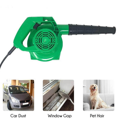 650V Blower Portable rifel Range Heavy Duty air Blower, Electric Air Blower for Home/Office/Car/Pc/Computer Dust/Garage/Patio/Garden Leaf/Trash Cleaning (350W, 2.3 m3/min, 13000 RPM, Green) - infinityexculsivestore.com