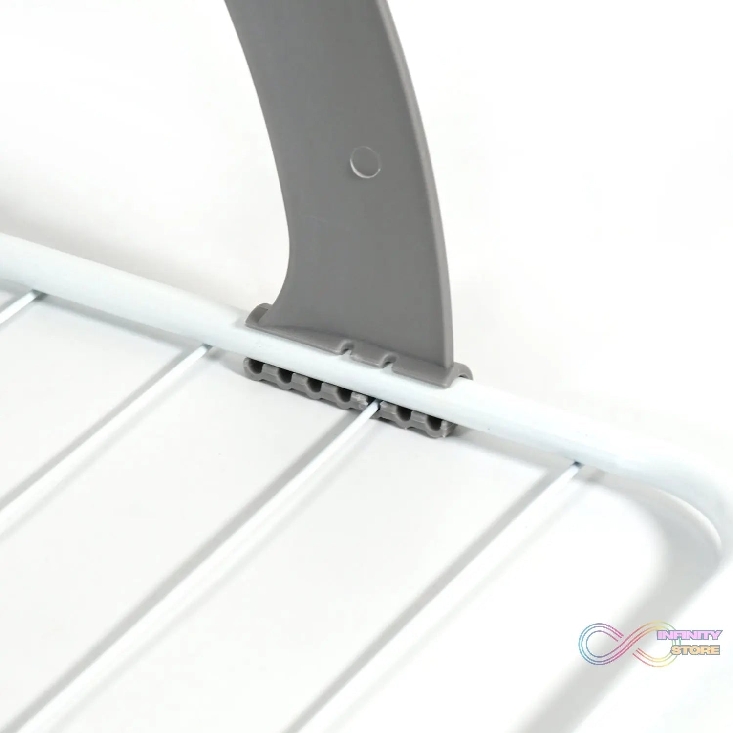 Metal Steel Folding Drying Rack for Clothes Balcony Laundry Hanger for Small Clothes Drying Hanger Metal Clothes Drying Stand, Socks and Plant Storage Holder Outdoor / Indoor Clothes - Towel Drying Rack Hanging on The Door Bathroom - infinityexculsivestore.com