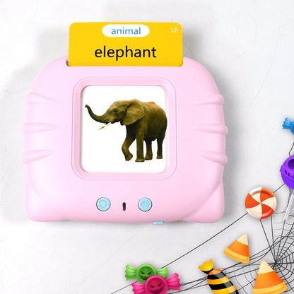 Preschool Learning Toys Flash Cards for Small Kids Educational Toys English Words Learning Machine for Kids with 224 Words, Birthday Gift for Kids Intelligent Electric Kids Language Card (1 Set) - infinityexculsivestore.com