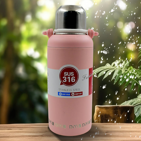 Stainless Steel tumblers 316 Stainless Steel, Vacuum Insulated Cup / Bottle, Portable Travel Kettle / Water Bottle with Handle, Outdoor Large Capacity Sports Kettle Cups / Bottle (1300 ML) - infinityexculsivestore.com