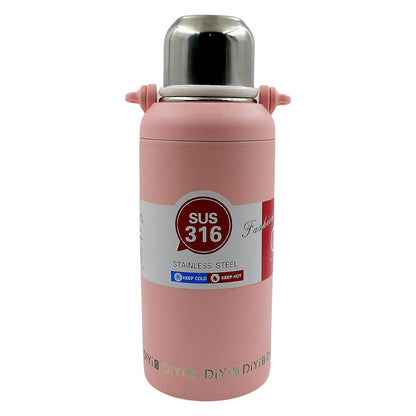 Stainless Steel tumblers 316 Stainless Steel, Vacuum Insulated Cup / Bottle, Portable Travel Kettle / Water Bottle with Handle, Outdoor Large Capacity Sports Kettle Cups / Bottle (1300 ML) - infinityexculsivestore.com