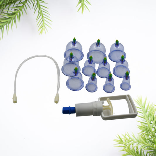 Suction Cups with Vacuum Pump, Suction Cup Set, Full Body Suction Cups, Acupuncture Suction Cups, Suction Cups for Therapy Suction and Body Massage, Deep Tissues, Muscle Relaxers 12 in 1 - infinityexculsivestore.com
