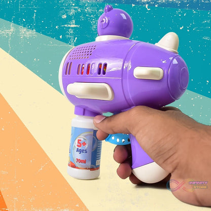 Space Bubble Gun Toy For Kids (with Solution) - infinityexculsivestore.com