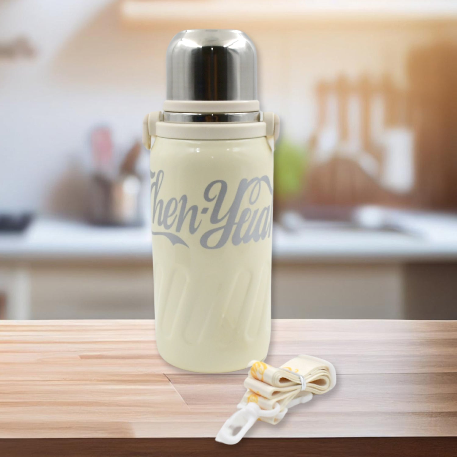 Stainless Steel Vacuum Insulated Water Bottle | Leak Proof Flask for Tea Coffee | Reusable Water Bottle with Hanging Strap | Bottle for Hot & Cold Drinks Wide Mouth Water Flask 1200 ML - infinityexculsivestore.com