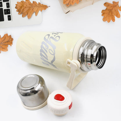 Stainless Steel Vacuum Insulated Water Bottle | Leak Proof Flask for Tea Coffee | Reusable Water Bottle with Hanging Strap | Bottle for Hot & Cold Drinks Wide Mouth Water Flask 1200 ML - infinityexculsivestore.com
