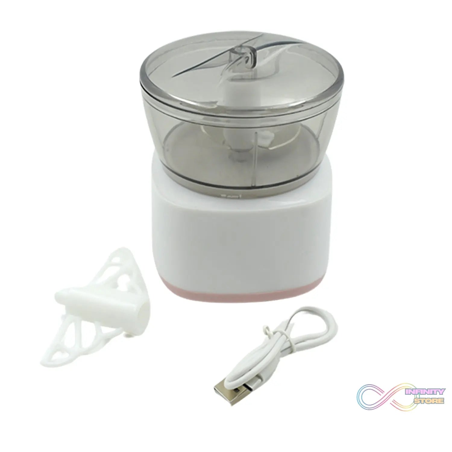 Portable Mini Food Processor Chopper Electric Veggie Chopper 3 Blades With Charching Cable Type C, Vegetable Chopper, Garlic Chopper Food Grinder for Chopping Ginger, Pepper Chili, Onion, Fruit, Meat - infinityexculsivestore.com