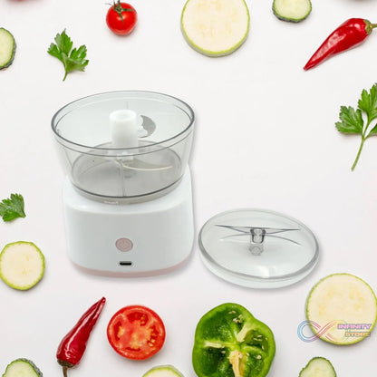 Portable Mini Food Processor Chopper Electric Veggie Chopper 3 Blades With Charching Cable Type C, Vegetable Chopper, Garlic Chopper Food Grinder for Chopping Ginger, Pepper Chili, Onion, Fruit, Meat - infinityexculsivestore.com