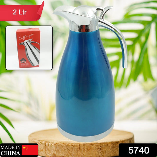 Vacuum Insulated Kettle Jug, Vacuum Insulated Thermos Kettle Jug Insulated Vacuum Flask, Vacuum Kettle Jug Stainless Steel For Milk ,Tea ,Beverage Home Office Travel Coffee (2 Ltr / 1Pc) - infinityexculsivestore.com