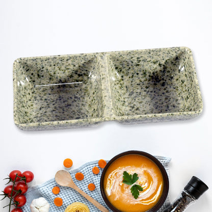 Sunday Funday Ceramic Tea / cups / Mug With Plastic Snacks Platter and 2 compartment Chutney Bowl Milk Cup, Coffee Cup, Breakfast Cup, Drinking Mug or Outdoor for Household, Gift for Birthday, Wedding Party (6 Pcs set) - infinityexculsivestore.com