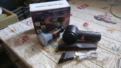 Vacuum Cleaner Dust Collection 2 in 1 Car Vacuum Cleaner High - Power Handheld Wireless Vacuum Cleaner Home Car Dual - use Portable USB Rechargeable Mini Car Vacuum for Vehicle, Home and Offic - infinityexculsivestore.com