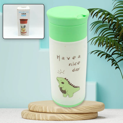 Outdoor Sport Glass water bottle 350ml leak proof BPA - free for travel cold and hot water glass water bottle with daily water intake for gym and children, Home, Travel, Office Use (350ml) - infinityexculsivestore.com