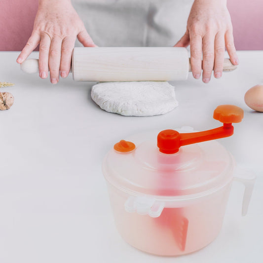 Miracle Atta Maker for Home 2 in 1 Ata Non - Electric Dough Flour Machine for Kitchen | Chakki Clear line Measuring Cups Set Bread Mixer May Vary Hand Tool Plastic Portable Dough Atta - infinityexculsivestore.com