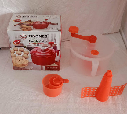 Miracle Atta Maker for Home 2 in 1 Ata Non - Electric Dough Flour Machine for Kitchen | Chakki Clear line Measuring Cups Set Bread Mixer May Vary Hand Tool Plastic Portable Dough Atta - infinityexculsivestore.com