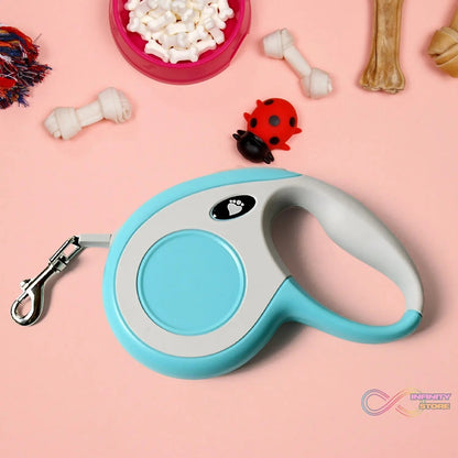 Retractable Dog Leash, Pet Walking Leash with Anti - Slip Handle, Strong Nylon Tape, Tangle - Free, One - Handed One Button Lock & Release, Suitable for Small / Medium Dog Or Cat, 16.5 ft (5 m)  - infinityexculsivestore.com